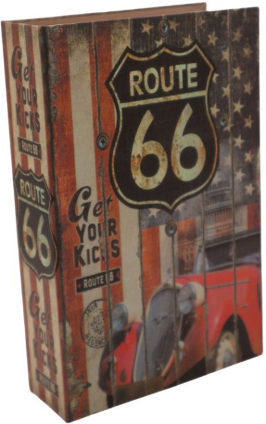 oem Secure Large Hidden Book Safe - Route 66 Design Safe Locker