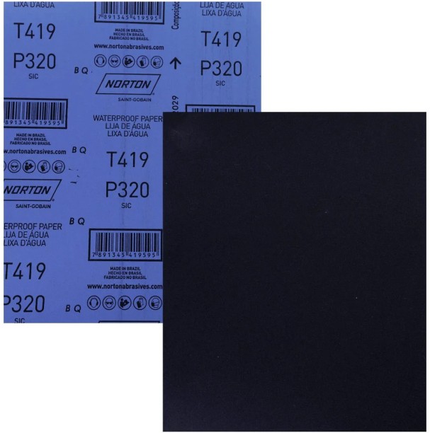 Norton P320 Waterpaper Silicon Carbide Sandpaper