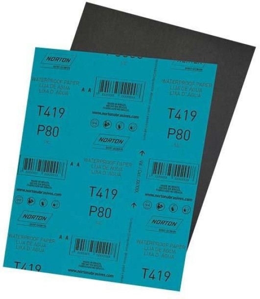 Norton P80 Waterpaper Silicon Carbide Sandpaper