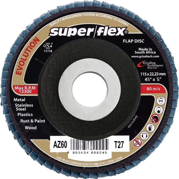 Superflex Flap Disc Evolution 115 Az60 B Alumina-zirconia Sandpaper