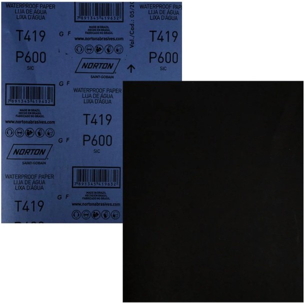 Norton P600 Waterpaper Silicon Carbide Sandpaper