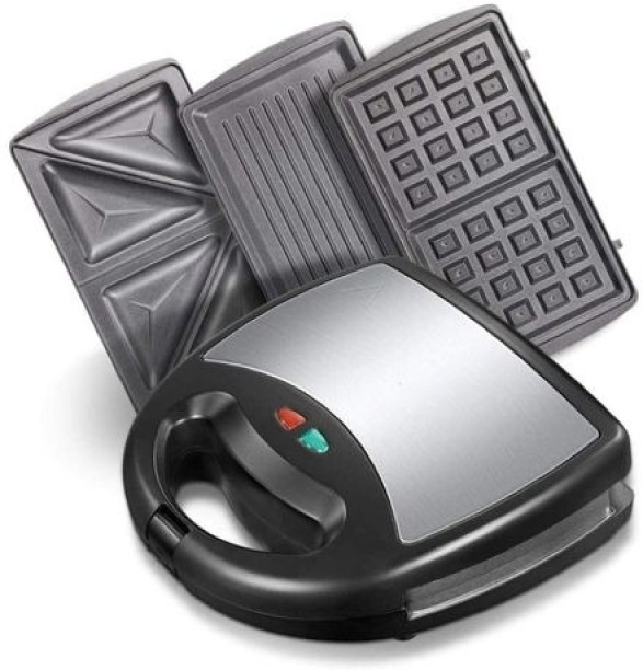 SA TRADE 3 in 1 Non Sticking Breakfast Sandwich Maker Electric Open Grill