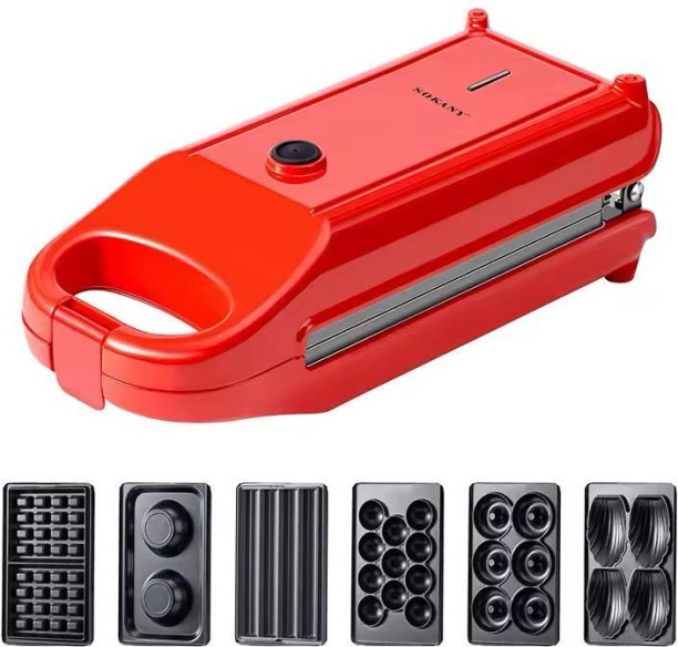 Sokany 6in1 Multifunctional Sandwich Maker Set 700W SK-BBQ-836 Electric Waffle