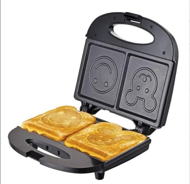 SOKANY Waffle Maker With With Smiley Face and Emoji Shape For Kids, Electric Grill