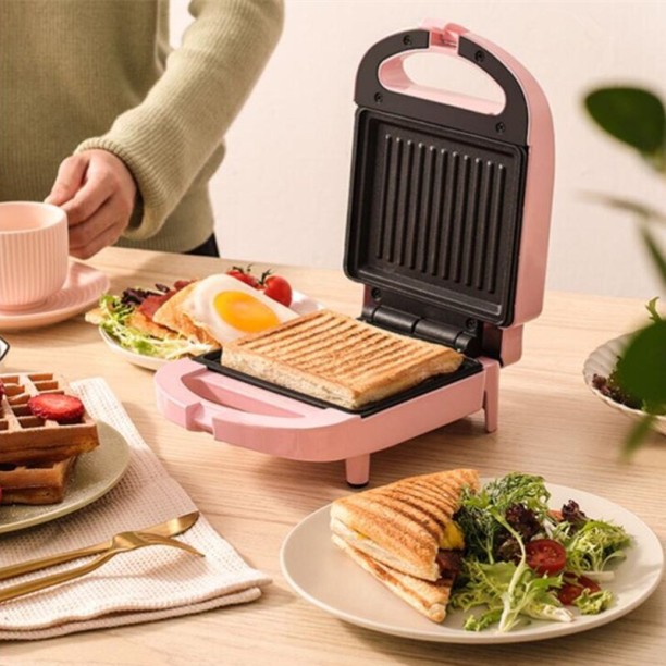 CK Non-Stick Waffle and Sandwich Press Machine / Toaster Electric Toast, Grill