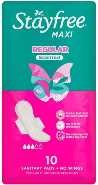 Stayfree Maxi Thick Sanitary Pads Scented Wings Maxisize Sanitary Pad