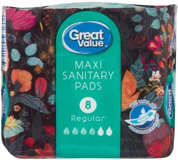 Great Value Maxi Regular Maxisize Sanitary Pad