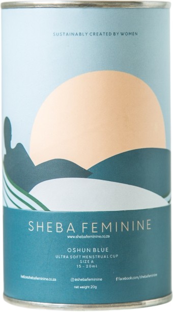 Sheba Feminine Ultra Soft Menstrual Cups - Oshun Blue S/Msize Sanitary Pad