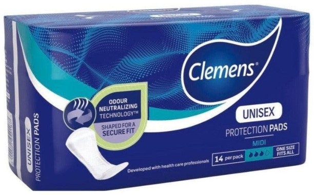 Clemens Care Anatomically Shaped Pads Maxisize Sanitary Pad