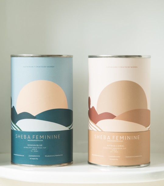 Sheba Feminine Menstrual Cup Duo Pack S/Msize Sanitary Pad