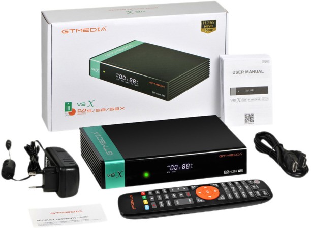 GTMedia V8X DVB-S2/S2X Satellite Receiver Full HD 1080P H.265 Decoder