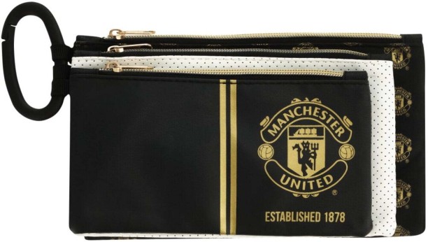 Manchester United Man United 3 Compartment Pencil Case School Set