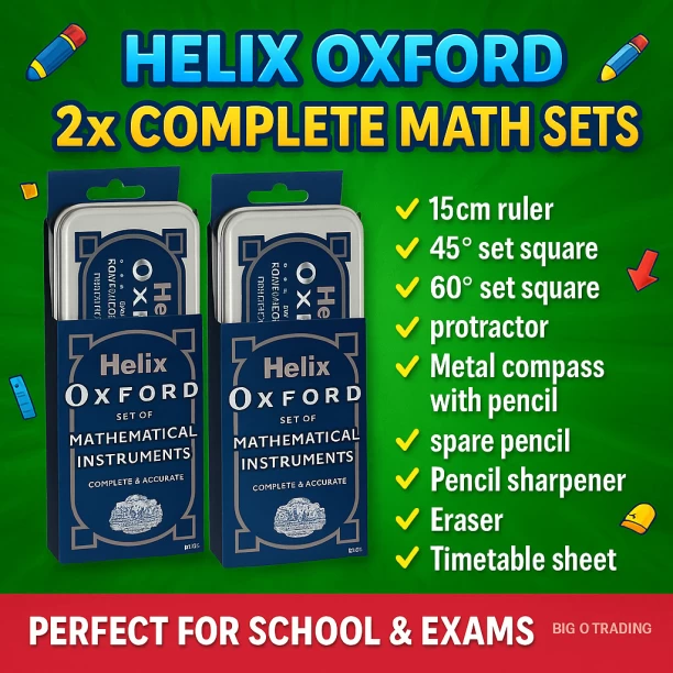 Helix Oxford Math Set 11 Piece - Original School Set