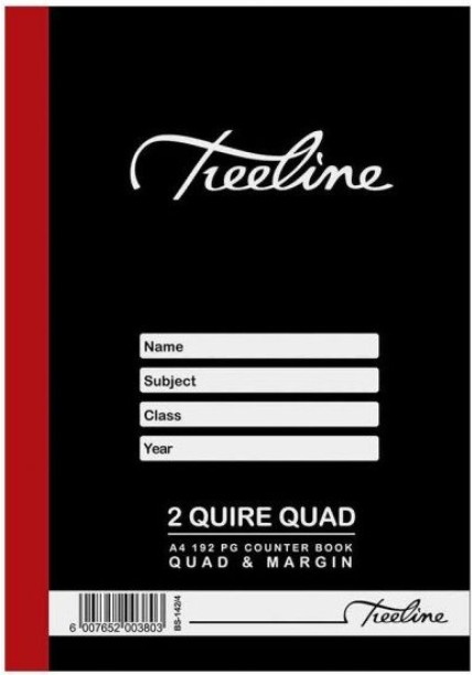 Treeline 2 Quire Counter Books Quad and Margin School Set