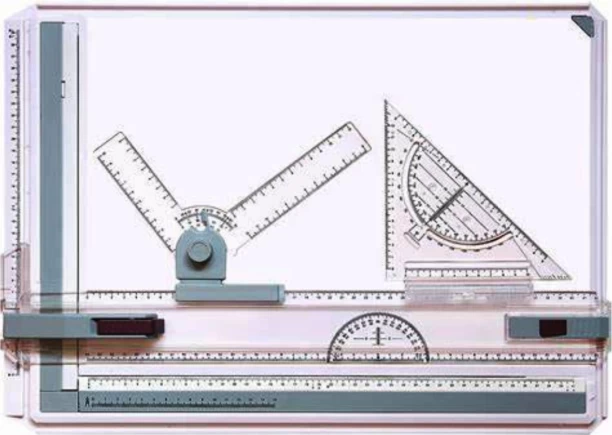 . A3 Drawing Board Set, Technical Drafting Table Metric System School Set