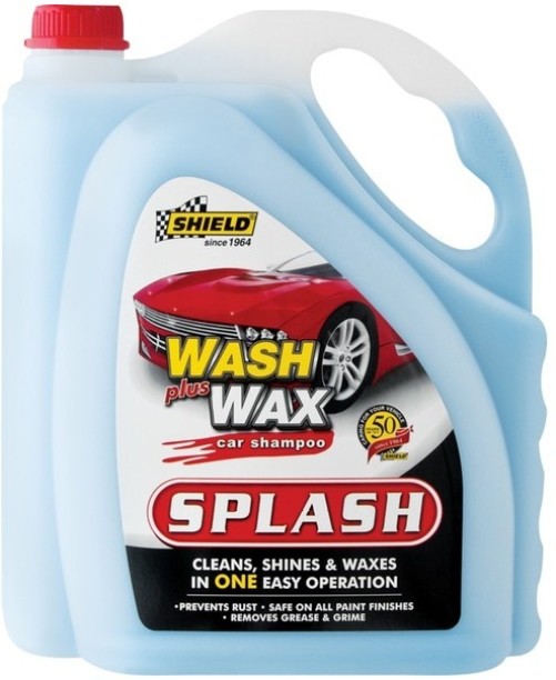 Shield Splash Car Shampoo Wash + Wax Vehicle Washing Liquid