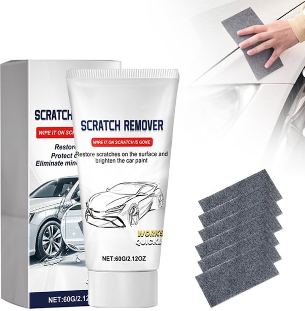 ZZBarer 2026 New Nano Sparkle Cloth Car Scratch Remover, Car Paint Scratch Repair Paste, Cars Scratches Repair Paste Polishing Wax Nano Sparkle Cloth for Vehicle (1) Scratch Remover Wax