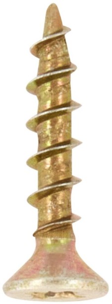 All Plug Brass Flat Head Chipboard Screw