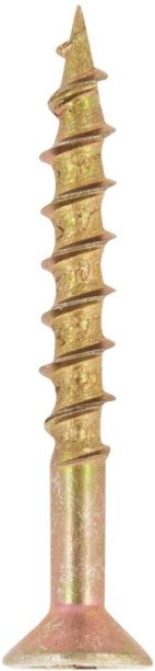 All Plug Brass Flat Head Chipboard Screw