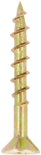 All Plug Brass Flat Head Chipboard Screw