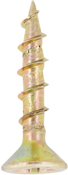 All Plug Brass Flat Head Chipboard Screw