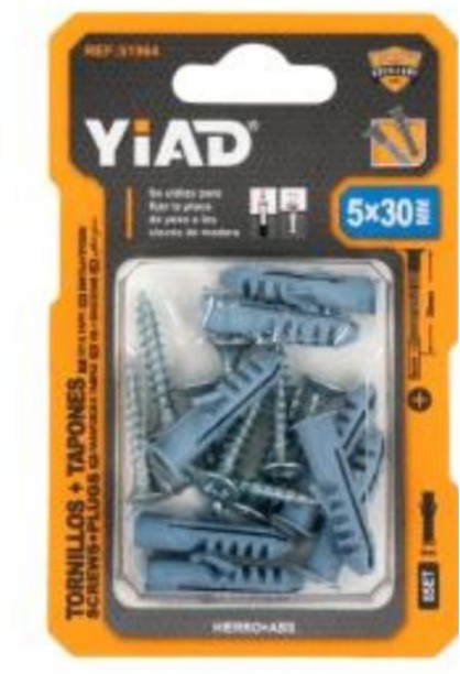 Yiad Steel, Plastic Flat Head Wood Screw