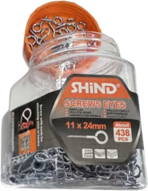 Shind Steel Oval Eye Screw