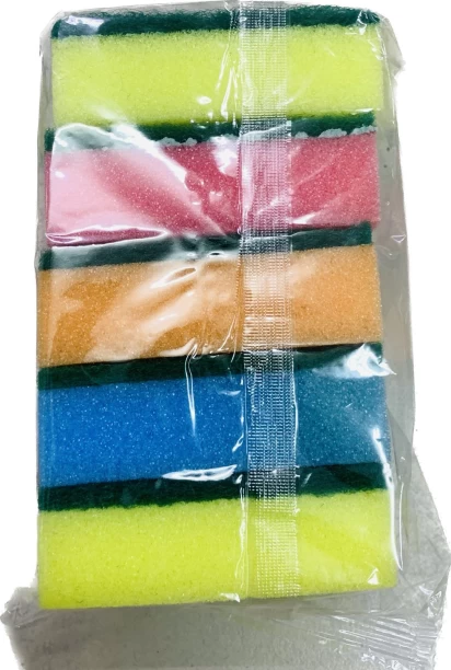 Generic 5 in 1 Dishwashing Sponge Scrub Sponge