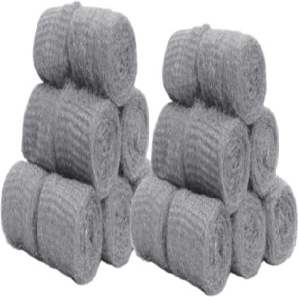 LONDZ 24 Piece Steel Wool Rolls Stainless Steel Scrub