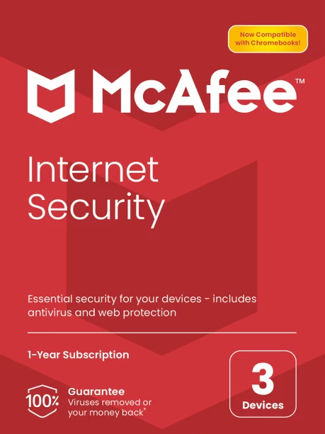 McAfee Internet Security 3-Device 1 Year