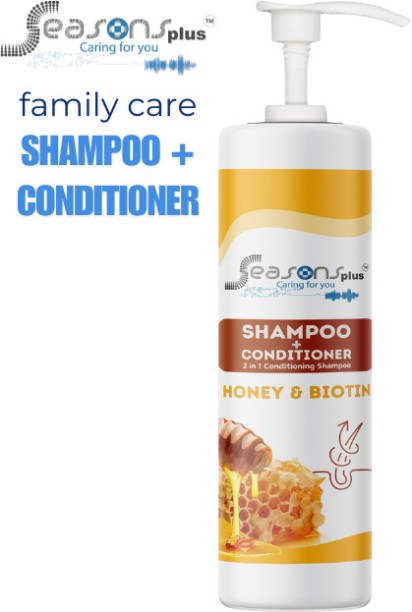 seasons plus Shampoo and Conditioner Honey and Milk 2in1 Shampoo