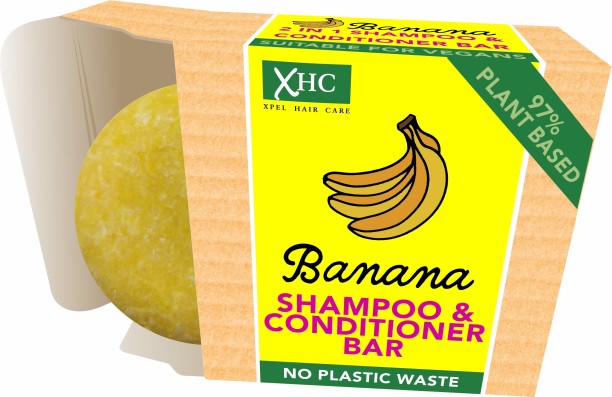 XPEL Plant Based 2-in-1 Shampoo & Conditioner Bar - Banana Shampoo