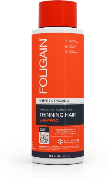 FOLIGAIN Triple Action Shampoo for Men with 2% Trioxidil Shampoo