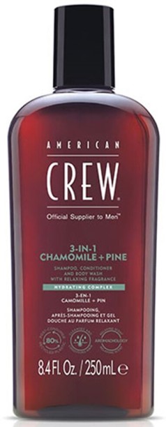 American Crew 3 in 1 Relaxing Chamomile + Pine 250ml Shampoo