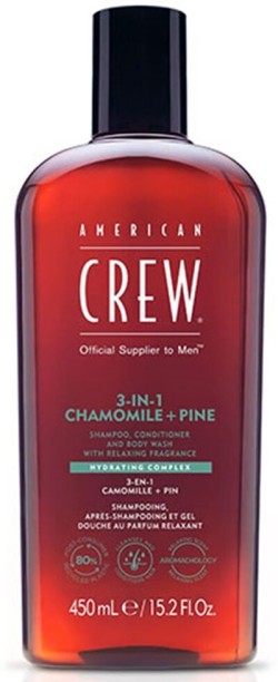 American Crew 3 in 1 Relaxing Chamomile + Pine 450ml Shampoo