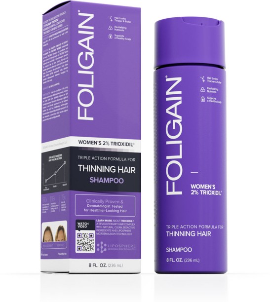 Foligain Women Stimulating Shampoo for Thinning Hair Shampoo