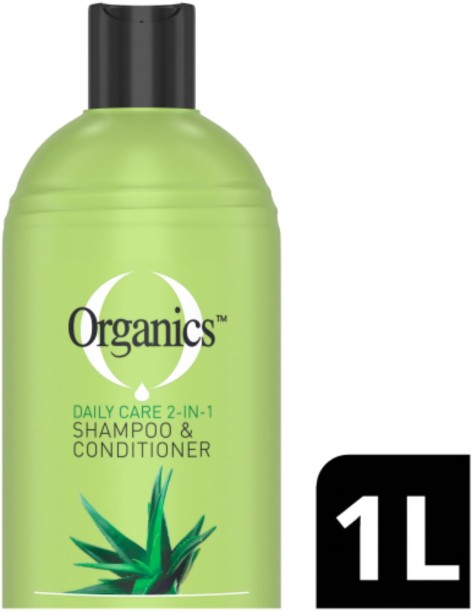 ORGANICS Daily Hair Care 2in1 Shampoo And Conditioner Aloe Vera (3 x 1L) Shampoo