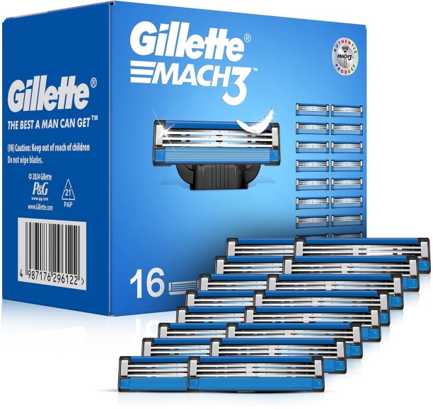 gillette Mach 3 pack of 16 Blades Shaving Cartridge