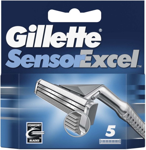 Gillette Sensor Excel Cartridges 5'S Shaving Cartridge