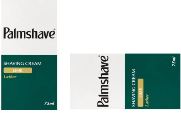 Palmshave Lime Shaving Cream-For Normal to Sensitive Skin (Pack of 2)