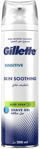 Gillette Gel, Sensitive Soothing Bottle Bottle for  Men