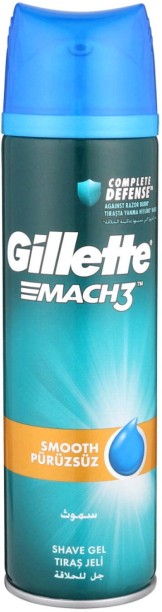 Gillette Mach3 Close & Smooth Shaving Gel Bottle for  Men