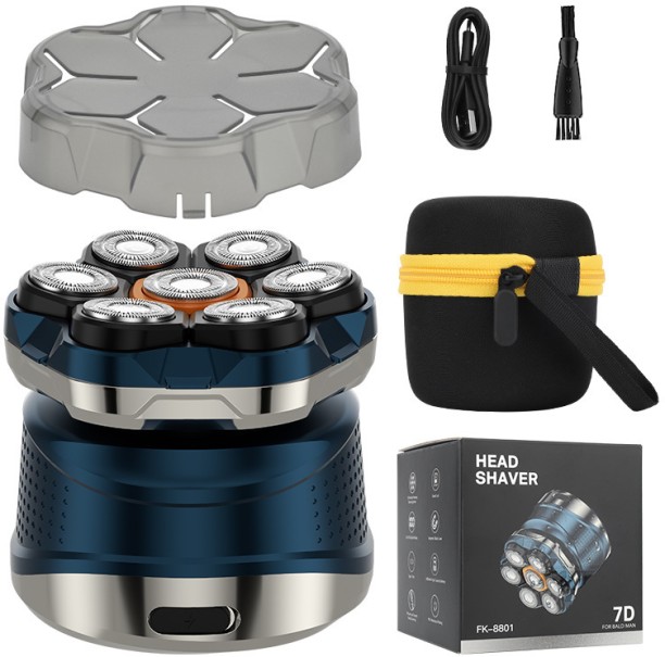 OLOEY Seven-blade magnetic smart electric shaver for shaving bald heads Men & Women