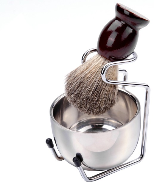 ALANES Men's Stainless Steel Shaving Brush Set Men