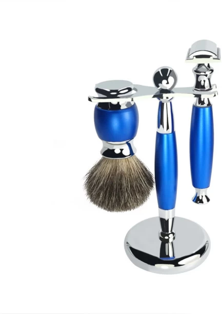 AL-142235 Luxury 3 In 1 Barber Shop Razor Brush Shaving Set For Men Men