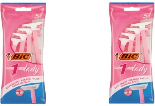 Bic 1 Lady Women's Disposable Razors Pouch 5 Pack Women