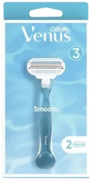 Gillette Venus Blue Smooth Razor with Cartridges Men & Women