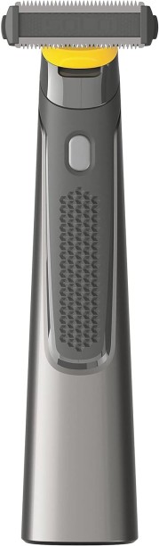 ZZBarer MicroTouch SOLO Titanium, Rechargeable Beard & Body Razor that Trims, Edges, Shaves, and Grooms Men & Women
