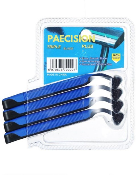 Paecision 4pcs Multifunctional Shaving Razor Men