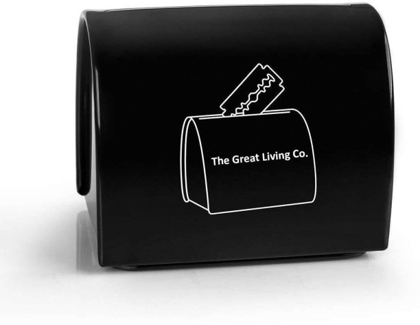 The Great Living Co. Razor Blade Bank- Safe Storage & Disposal of Used Double Edge Shaving Blades Men & Women